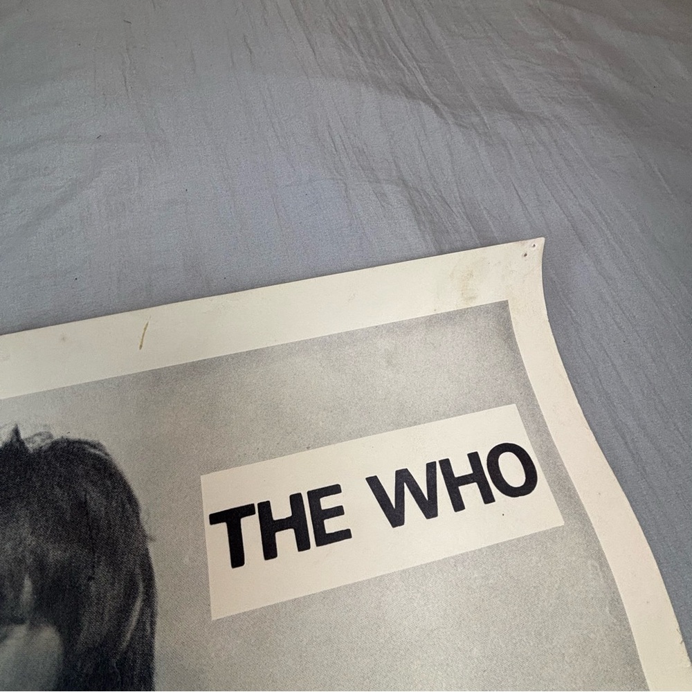 Vintage 1960s The Who Rock Band Tommy‎ Concert Poster - Picture 5 of 10